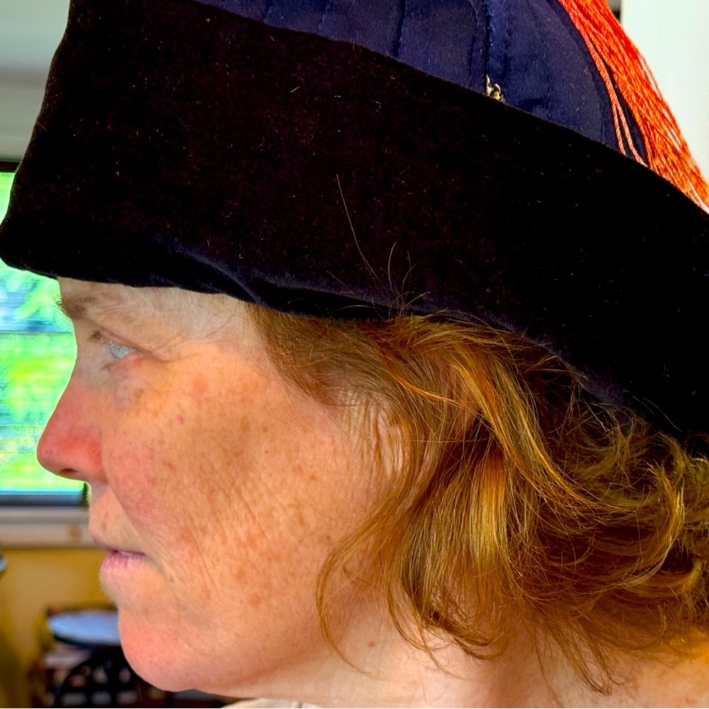 Mongolian Embroidered Hat with Tassels - Picture 5 of 6